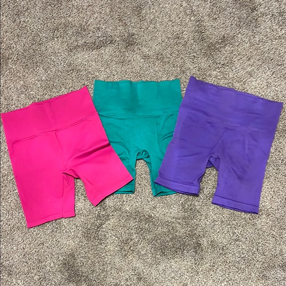 Set of 3 biker shorts NWOT